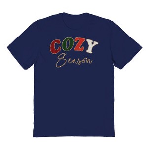 Rerun Island Men's Christmas Cozy Season Short Sleeve Graphic Cotton T-shirt - 1 of 1