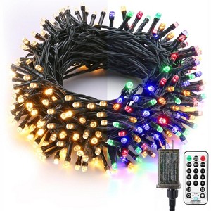 FAAYFIAN 65.6 ft 200-LED Color-Changing Christmas Lights, Warm White & Multicolor Plug-In String Lights With 11 Modes - 1 of 4