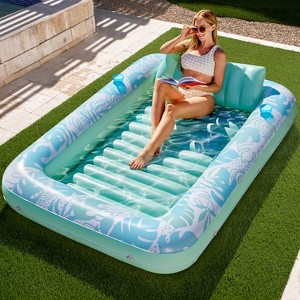 Sloosh Inflatable Pool Tanning Large Float Pool for Adults Outdoor Backyard Tanning Floaties Tanning Bed Extra Large - 1 of 4