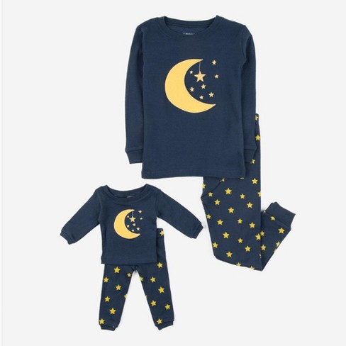 Leveret Girl and Doll Matching Cotton Pajamas - Classic Prints - image 1 of 3