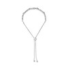 Haus of Brilliance Silver 1/10 Cttw Diamond X Link Bolo Bracelet - 3 of 4
