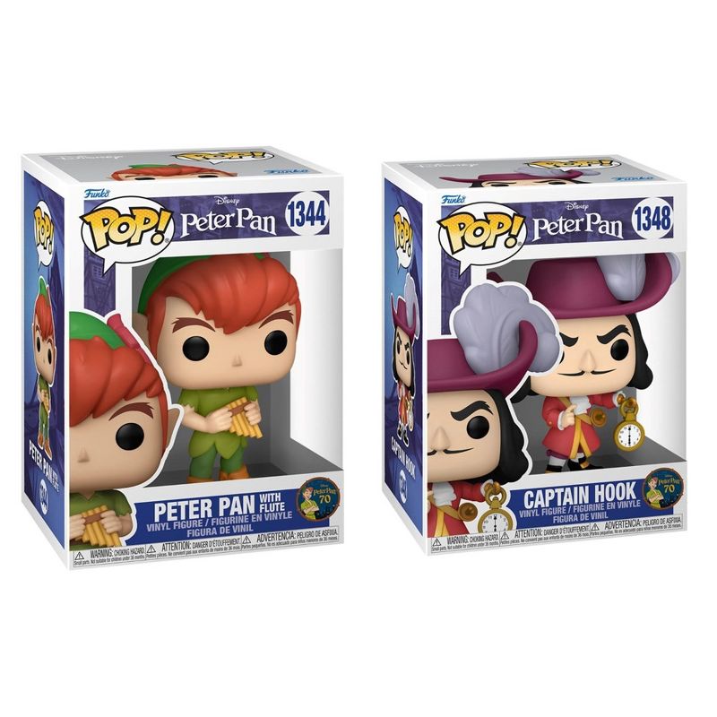 Funko 2 Pack Disney Peter Pan: Peter Pan & Captain Hook #1344, #1348, 2 of 5
