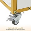 Beauty Salon Storage Trolley Cart With Lockable Rolling Wheels, Metal Frame Drawer, Barber Salon Furniture, Salon Stations Cabinet - 3 of 4