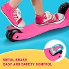 Kids Kick Scooter, LED Lighted Wheels and 4 Adjustable Height Handlebars, Lean-to-Steer & Widen Anti-Slip Deck, 3 Wheel Scooter Ages 3-12 - 4 of 4