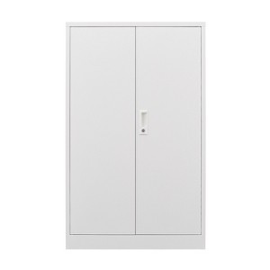Vynxaria White Utility Storage Cabinets - Metal Folding Locker with Locking Doors and Adjustable Shelves - 1 of 4
