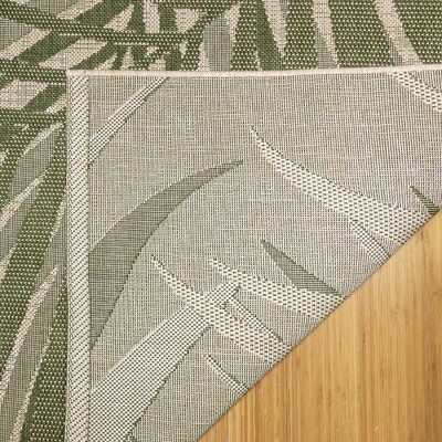 Sand & Palm 5' x 7' Reversible Synthetic Flatweave Outdoor Rug