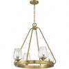Savoy House Carlton 4 - Light Chandelier in  Warm Brass - 2 of 4