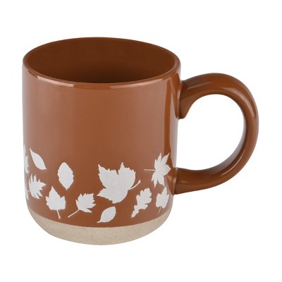 Sweet Water Decor Orange Fall Leaves Stoneware Mug - 14oz