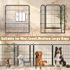 Heavy Duty Metal Playpen with door,31.7"H Dog Fence Pet Exercise Pen for Outdoor - 3 of 4