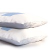 Deny Designs King April Lane Art Block Blue Monogram H Microfiber Printed Pillow Sham - 3 of 3