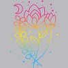 Design By CoolAnimalCo Humans Floral Pride Flag Boho Lotus By CoolAnimalCo Tank Top - 2 of 2