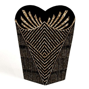 Big Dot of Happiness Roaring 20's - 1920s Art Deco Jazz Party Favors - Gift Heart Shaped Favor Boxes for Women - Set of 12 - 1 of 4