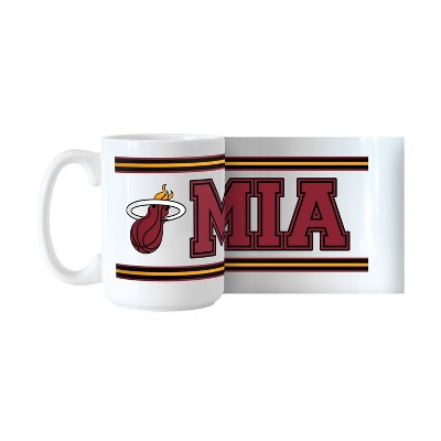 NBA Miami Heat Stripe Sublimated Mug - 15oz