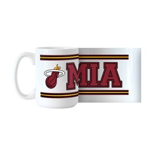 NBA Miami Heat Stripe Sublimated Mug - 15oz - 1 of 1
