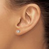 Black Bow Jewelry 4mm Cubic Zirconia Stud Earrings in 14k White Gold - 3 of 4