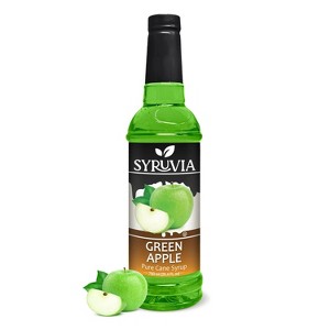 Syruvia Green Apple Syrup - 25.4 fl oz. Premium Flavoring Syrup For Coffee - 1 of 4