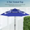 Best Choice Products 10ft 3-Tier Patio Umbrella, Market Sun Shade w/ Tilt Adjustment, Easy Crank - 3 of 4