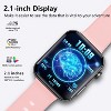 HONGGE Smart Watch with 1.9" Display, Blood Glucose & Oxygen Monitoring, Bluetooth Calling, 108 Sports Modes, Bonus Leather Strap - 2 of 4