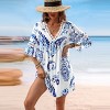 Women's Floral Paisley Print Lace Dress - Cupshe - 3 of 4