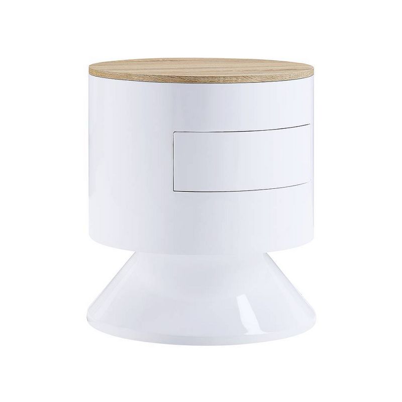 19&#34; Otith Accent Table White High Gloss - Acme Furniture, 4 of 7