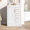 KWPZQEB 24Inch Bathroom Vanity, Modern Bathroom Cabinet with Sink, Wood Bathroom Cabinet with 3 Drawers & Door, Easy Assembly - 4 of 4