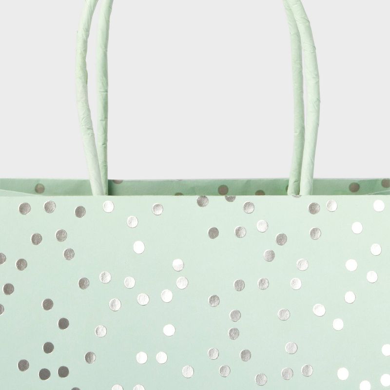 Silver Dots Mint Small Gift Bag - Spritz&#8482;, 3 of 4