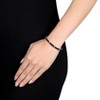 EVERLY JEWELRY | Silver Station Stretch Bracelet Black Rhodium Plating - Multiple Metal Color Options - 3 of 4