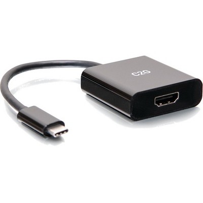 C2G USB C to HDMI Adapter - Video Adapter - 1 x Type C Male USB - 1 x HDMI Female Digital Audio/Video - 3840 x 2160 Supported - Black