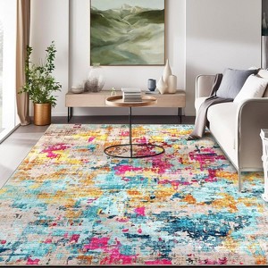 Runner Rug, Hallway Rugs, Washable Abstract Kitchen Runners Rug for Hallway Laundry Room, Soft Non-Slip Rug Runners for Entryway Bedroom - 1 of 4