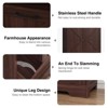 Double Tilt Out Garbage Can Cabinet, Dog Proof Trash Bin Cabinet - 4 of 4