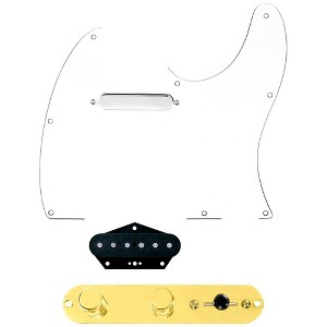 920d Custom Texas Vintage Loaded Pickguard for Tele With T4W-REV-G Control Plate White - 1 of 1