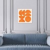 Geometric Shapes Orange by Ana Rut Bre Unframed Wall Canvas - iCanvas - 2 of 3