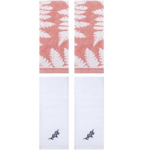 REGALWOVEN 4 Pcs Cotton Soft Absorbent Decorative Hand Towels for Bathroom Kitchen 13 x 29 Inch - 1 of 4