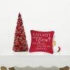 C&F Home 10" x 10" "Naughty Or Nice? Decisions, Decisions" Holiday Funny Embroidered Saying Christmas Small Petite Accent Pillow - 3 of 4