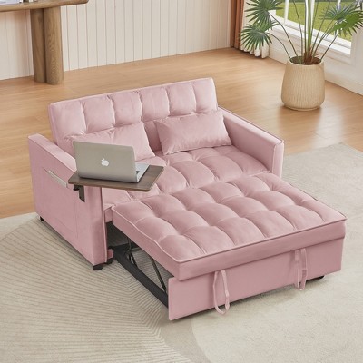 VYNXARIA Chic Blue Pull-Out Sofa Bed: Ideal for Small Spaces