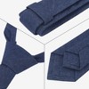 INSPIRE CHIC Men's Solid Denim Self-tied Skinny Narrow Slim Necktie 1 Pc - 3 of 4