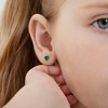Girls' Tiny CZ Heart Screw Back 14k Gold Earrings - In Season Jewelry - 3 of 4