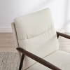 Art Leon Contemporary Retro Fusion Accent Armchair with Wooden Armrest - 4 of 4