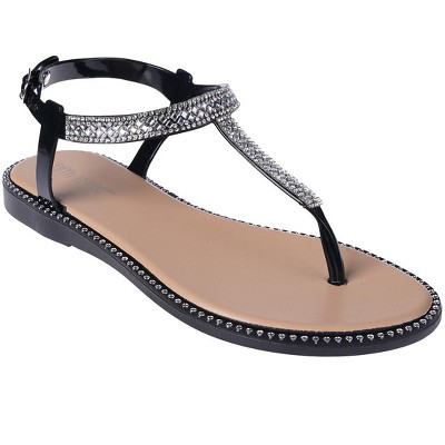 Fifth & Luxe Women's PCU Thong Sandals - Open Toe Flats for Women