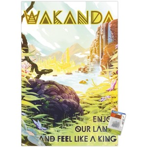 Trends International Marvel: Hero Lands - Wakanda Unframed Wall Poster Prints - 1 of 4