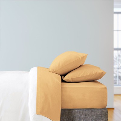 LuxClub Gold Full Microfiber Wrinkle-Free Cooling Sheet Set