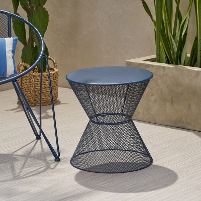 MOEPISY Patio End Table Navy