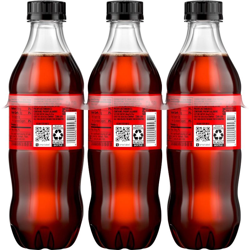 Coca-Cola Zero Sugar - 6pk/16.9 fl oz Bottles, 5 of 12