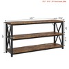 Entryway 55.1 * 13.4 * 30 Inch Console Table, 3-Tier Entryway Table w/ Open Shelves, Entryway Table with Storage, Living Room Tables - 2 of 4