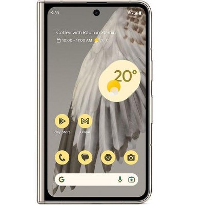 Google Pixel Fold - Unlocked Android 5G Smartphone with Telephoto Lens and Ultrawide Lens - Foldable Display - 24-Hour Battery - Porcelain - 256 GB