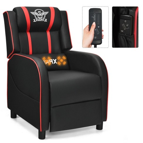 Costway Massage Gaming Recliner Chair Racing Single Lounge Sofa Home ...