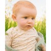 Deux par Deux Boy Printed Muslin Shortall and Organic Cotton Onesie Set Sage Monkey and Off-White - 4 of 4