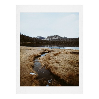 8" x 10" Garrett Lockh Down along the creek Wall Art Print Brown - society6