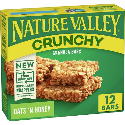 Nature Valley Crunchy Oats N Honey Granola Bars 6ct Target