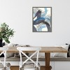 Amanti Art Blue Brushy Abstract II by Danhui Nai Canvas Wall Art Print Framed 18 x 24-in. - 4 of 4